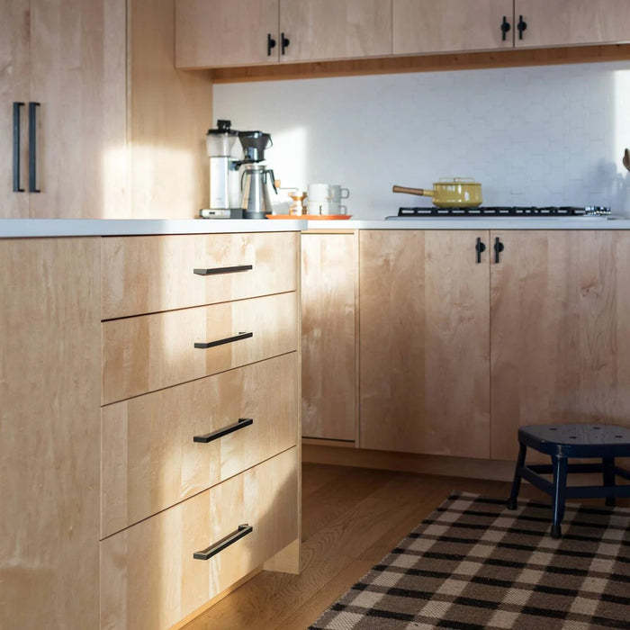 Modern Black Cabinet Pulls Stainless Steel Cabinets Hardware Handles -Homdiy