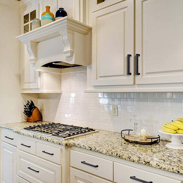 Modern Black Cabinet Pulls Stainless Steel Cabinets Hardware Handles -Homdiy