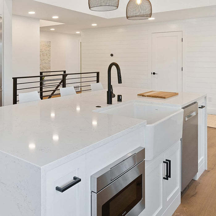 Modern Black Cabinet Pulls Stainless Steel Cabinets Hardware Handles -Homdiy