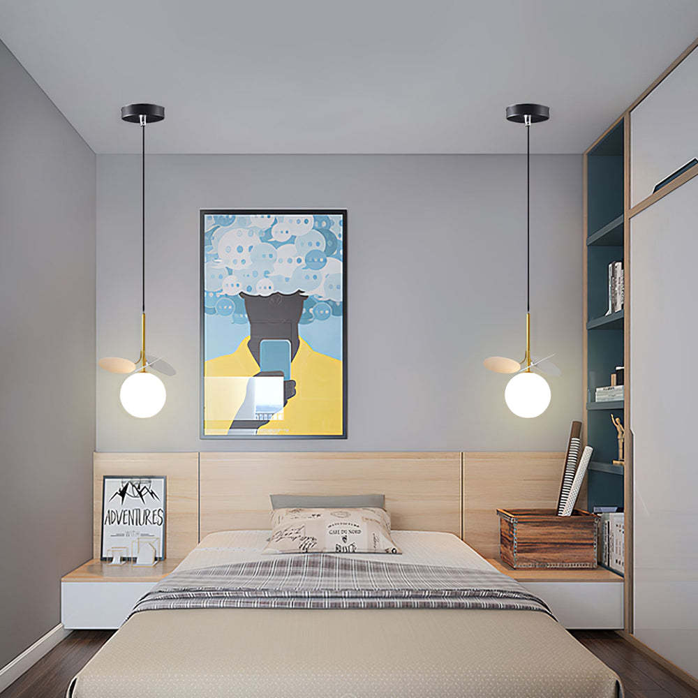 Modern Glass Art Colorful Macaron LED Pendant Light -Homdiy