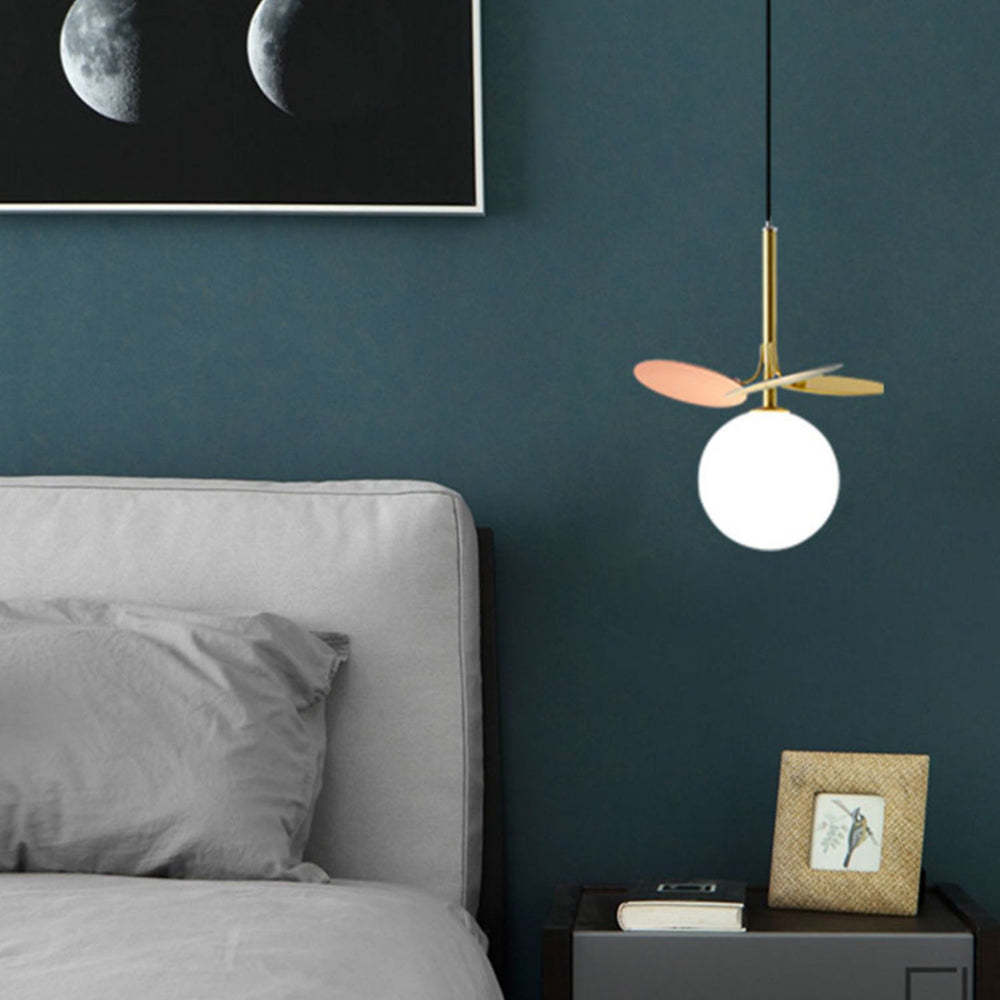 Modern Glass Art Colorful Macaron LED Pendant Light -Homdiy