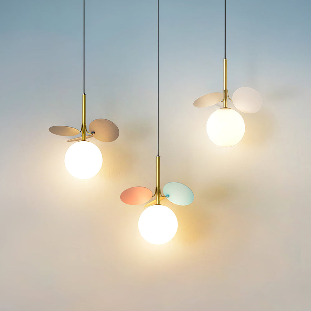 Modern Glass Art Colorful Macaron LED Pendant Light -Homdiy