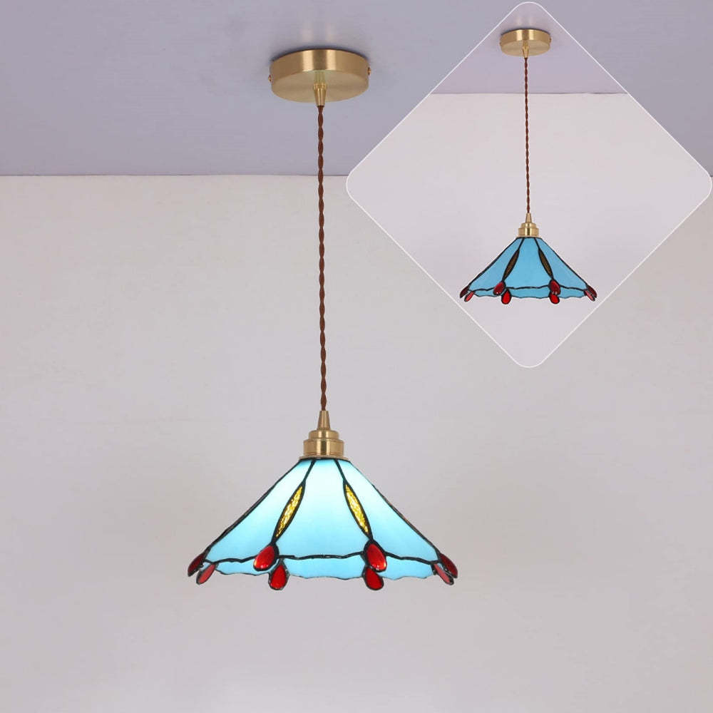 Retro Stained Glass Tiffany Pendant Light -Homdiy