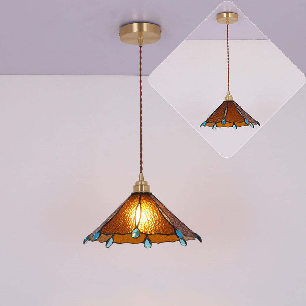 Retro Stained Glass Tiffany Pendant Light -Homdiy