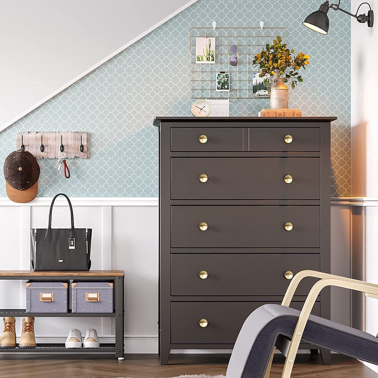 20 Pack Brass Cabinet Handles Solid Round Drawer Knobs For Kitchen Cabinets(LS4008GD) -Homdiy