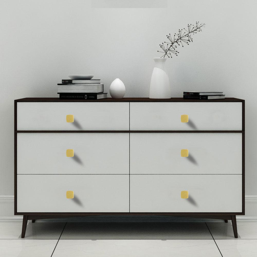 30 Pack Gold Kitchen Cabinet Handles Solid Square Bathroom Cabinet Knobs(LS9016GD) -Homdiy