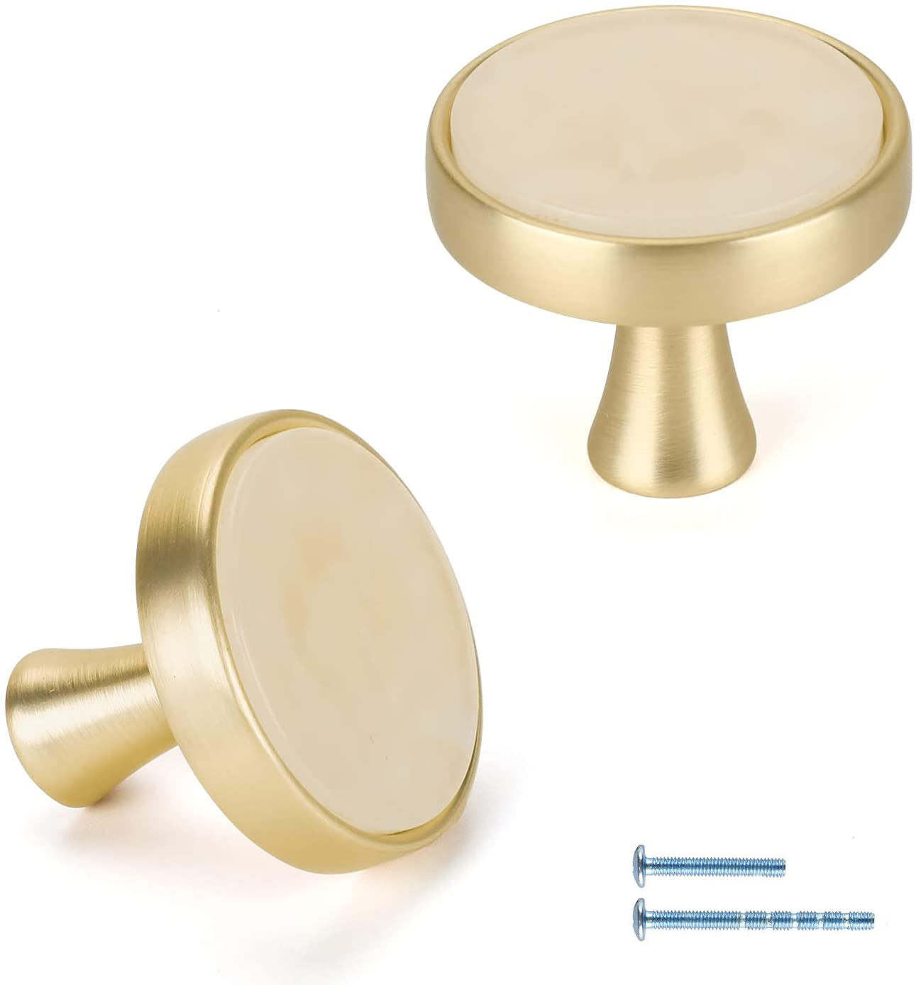 20 Pack Gold Drawer Knobs Decorative Cabinet Knobs Suitable for Kitchen Cabinets(LS6214PS) -Homdiy