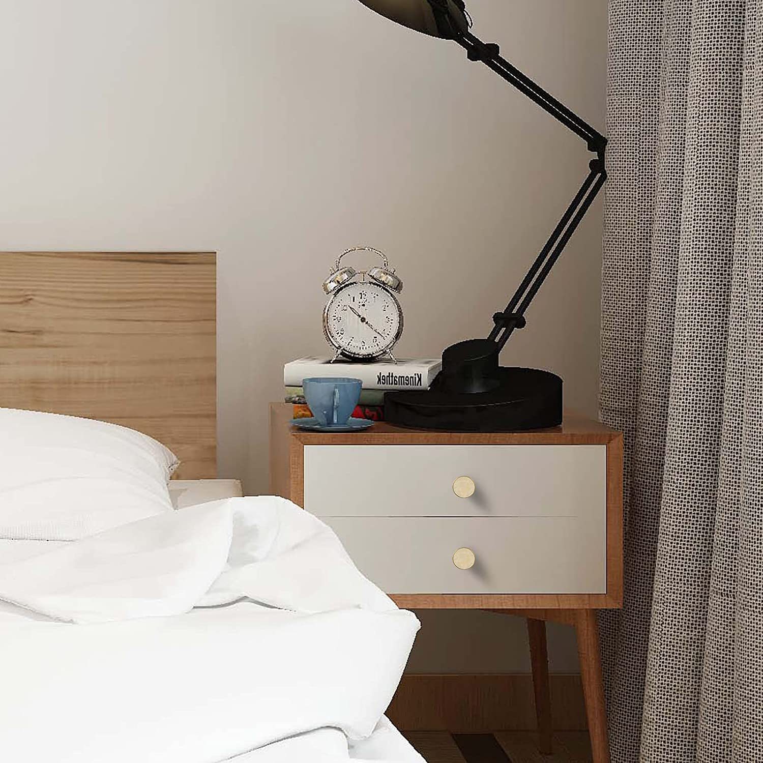 20 Pack Gold Drawer Knobs Decorative Cabinet Knobs Suitable for Kitchen Cabinets(LS6214PS) -Homdiy