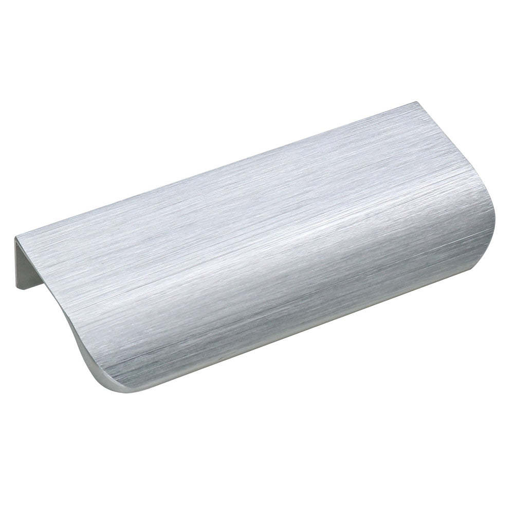 Brushed Nickel Cabinet Finger Edge Pulls Round Closet Door Finger Pull -Homdiy