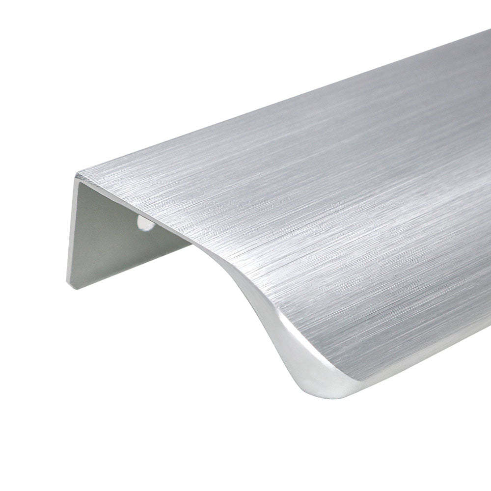 Brushed Nickel Cabinet Finger Edge Pulls Round Closet Door Finger Pull -Homdiy