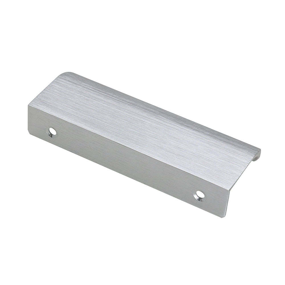 Brushed Nickel Cabinet Finger Edge Pulls Round Closet Door Finger Pull -Homdiy