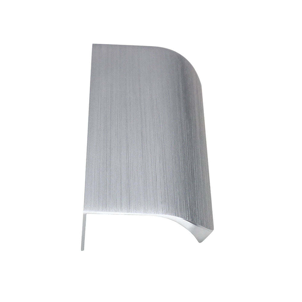 Brushed Nickel Cabinet Finger Edge Pulls Round Closet Door Finger Pull -Homdiy