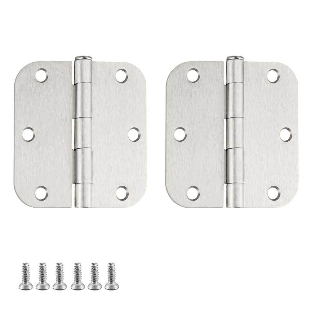 24 Pack Brushed Nickel Interior Door Hinges 3.5inch Sliver Door Hardware -Homdiy