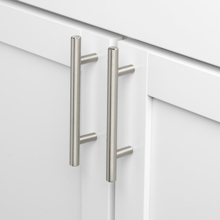 Brushed Nickel Modern Stainless Steel Cabinet Handles T Bar Drawer Pulls -Homdiy