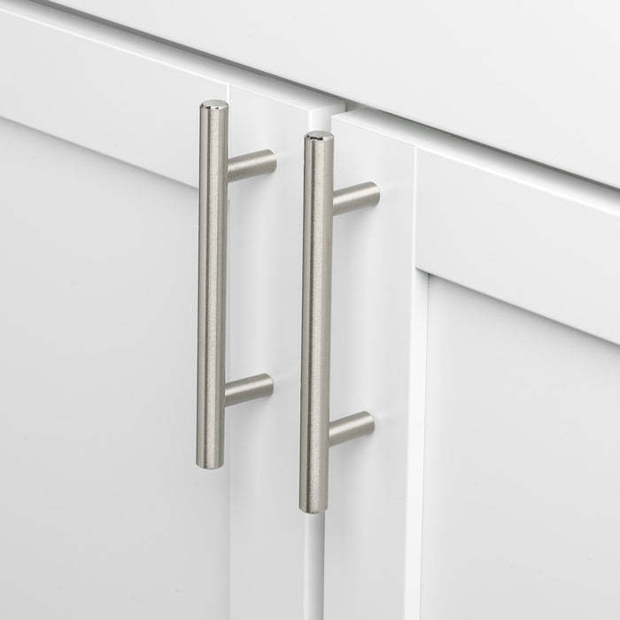 Brushed Nickel Modern Stainless Steel Cabinet Handles T Bar Drawer Pulls -Homdiy