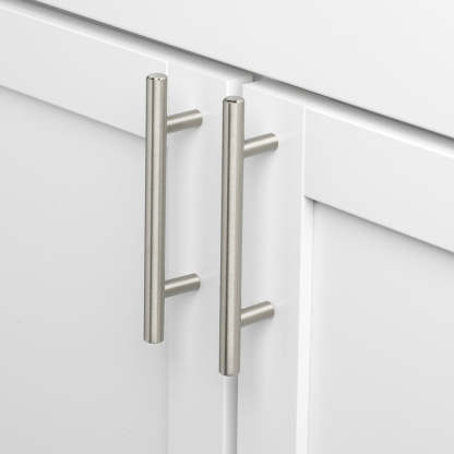 Brushed Nickel Modern Stainless Steel Cabinet Handles T Bar Drawer Pulls -Homdiy
