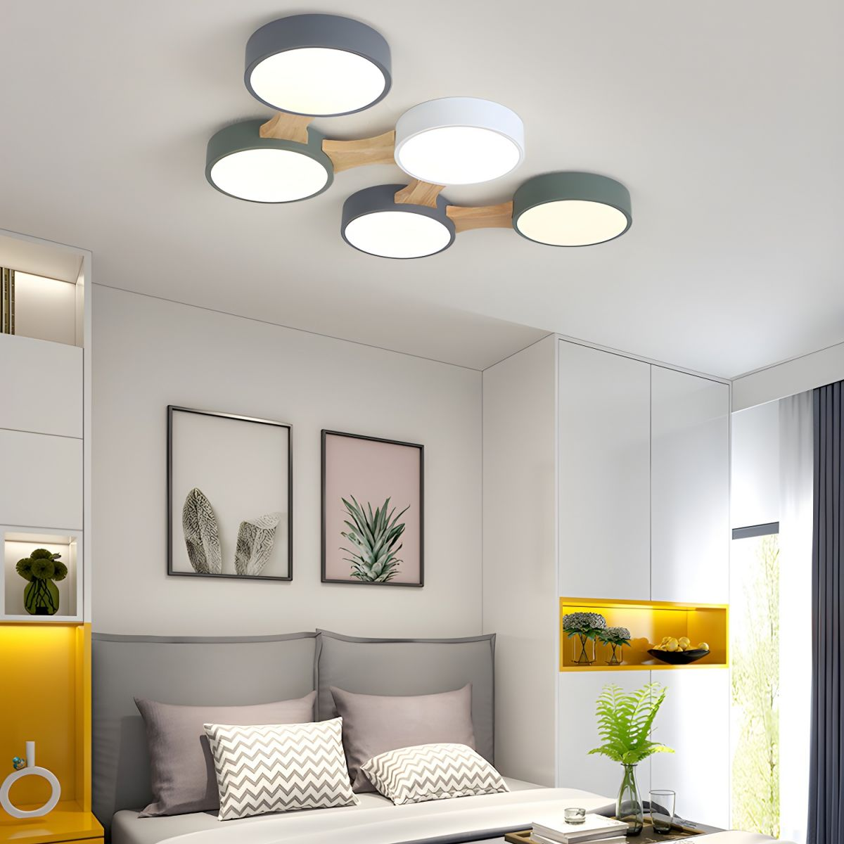 Minimalist Round Bedroom LED Ceiling Light