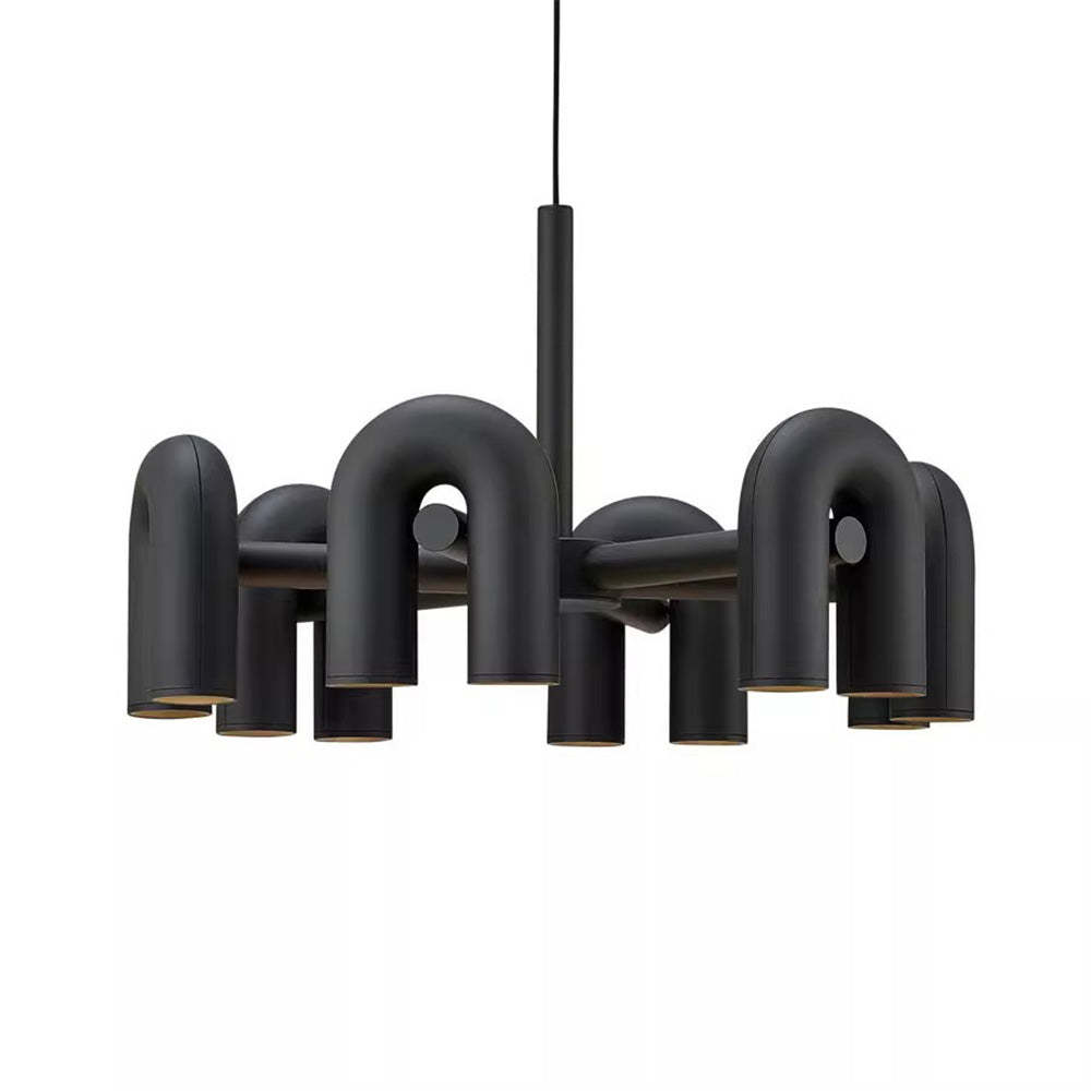 Contemporary Minimalist Pipe Shaped Chandelier -Homdiy