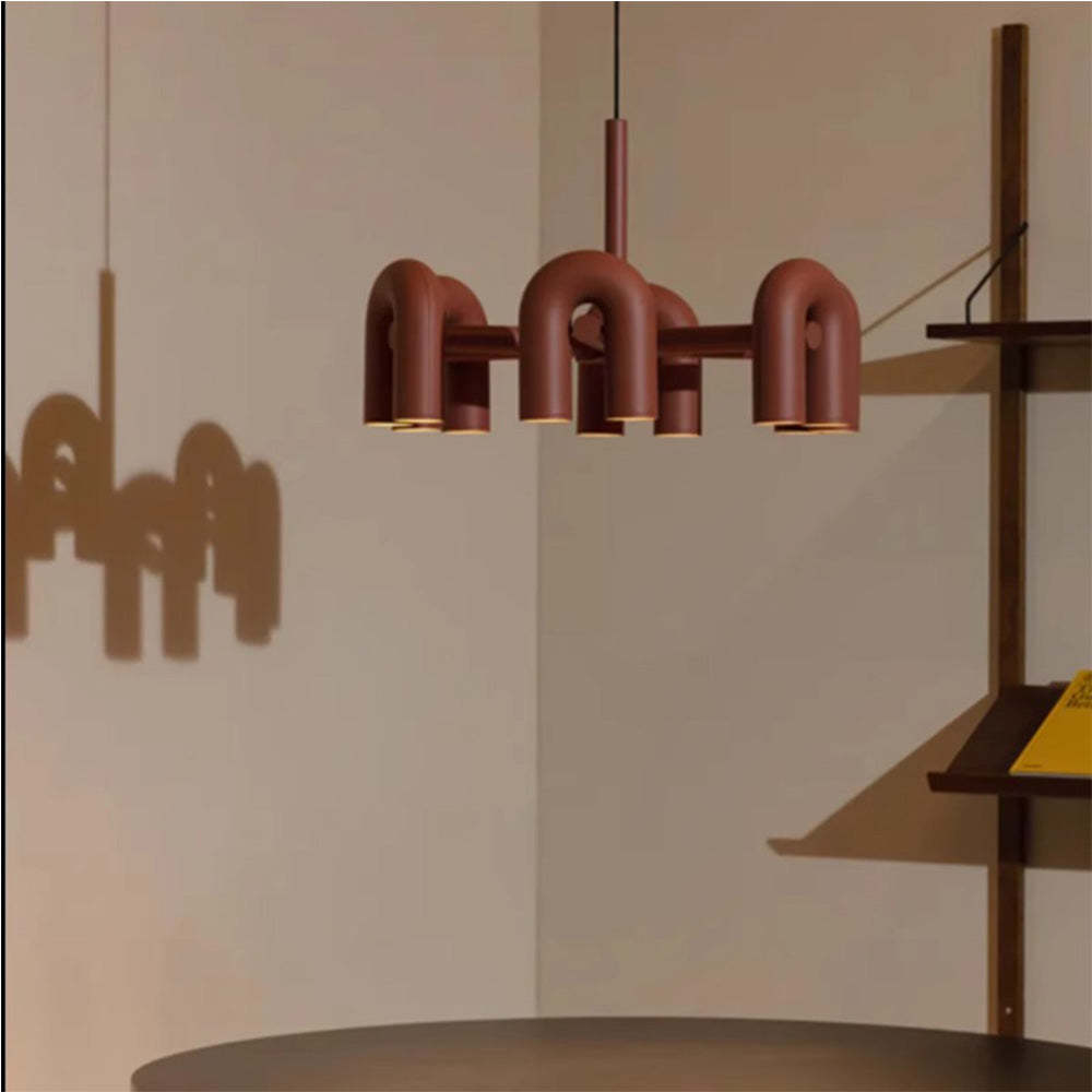 Contemporary Minimalist Pipe Shaped Chandelier -Homdiy