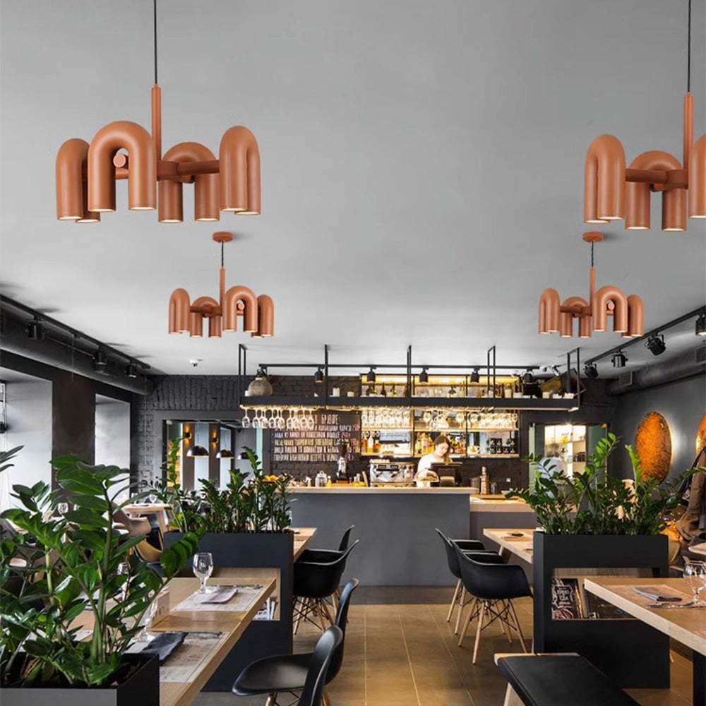 Contemporary Minimalist Pipe Shaped Chandelier -Homdiy