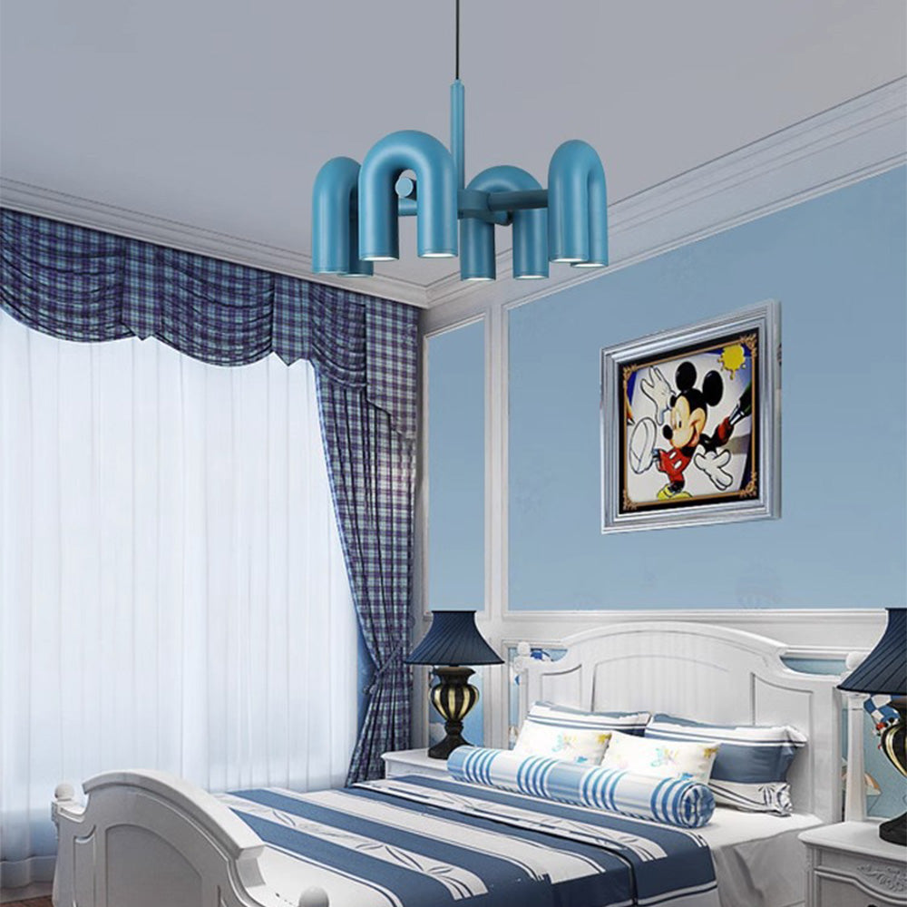 Contemporary Minimalist Pipe Shaped Chandelier -Homdiy