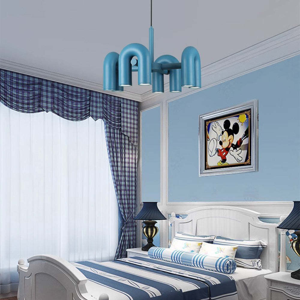 Contemporary Minimalist Pipe Shaped Chandelier -Homdiy