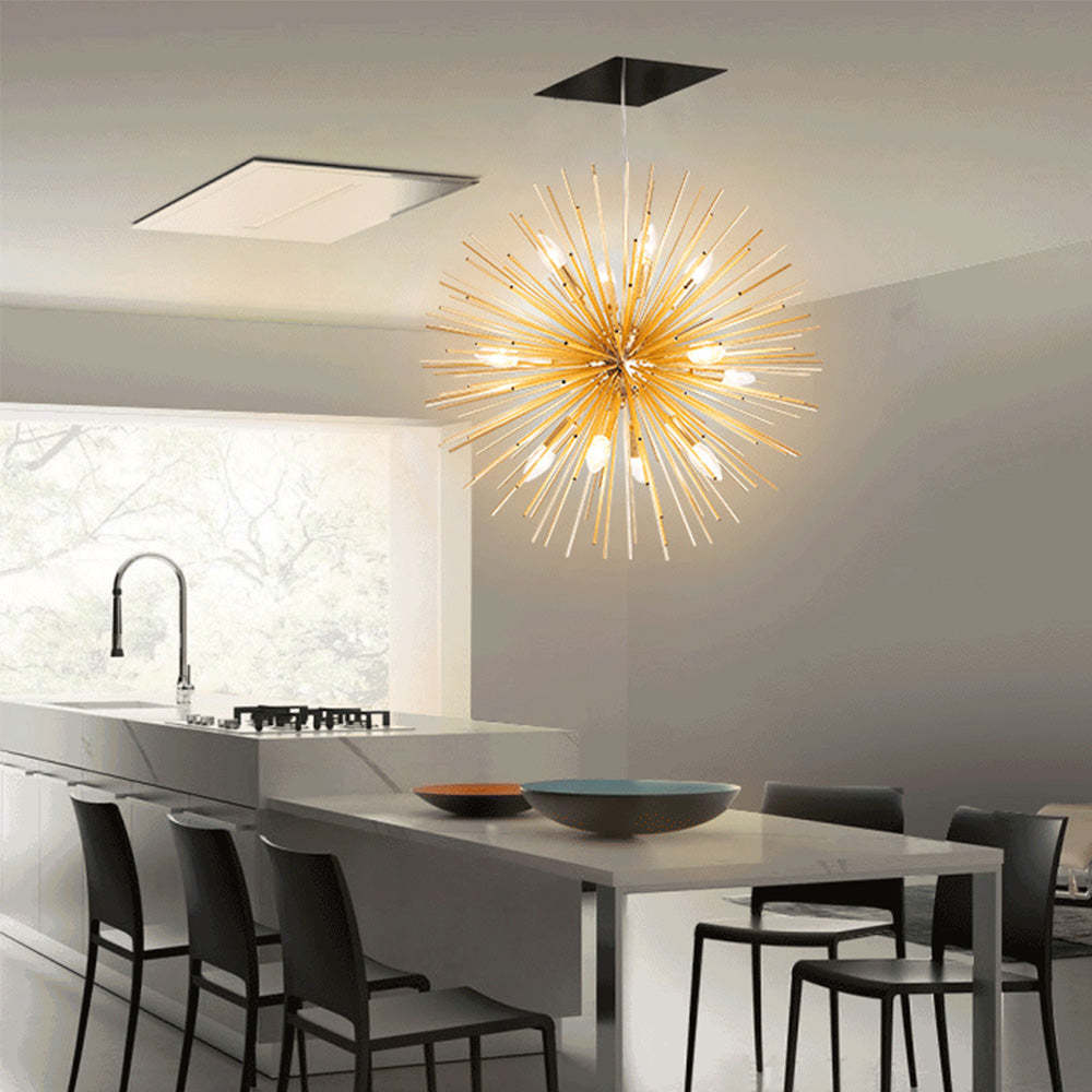 Modern Gold Multiple Heads Sputnik Chandeliers -Homdiy