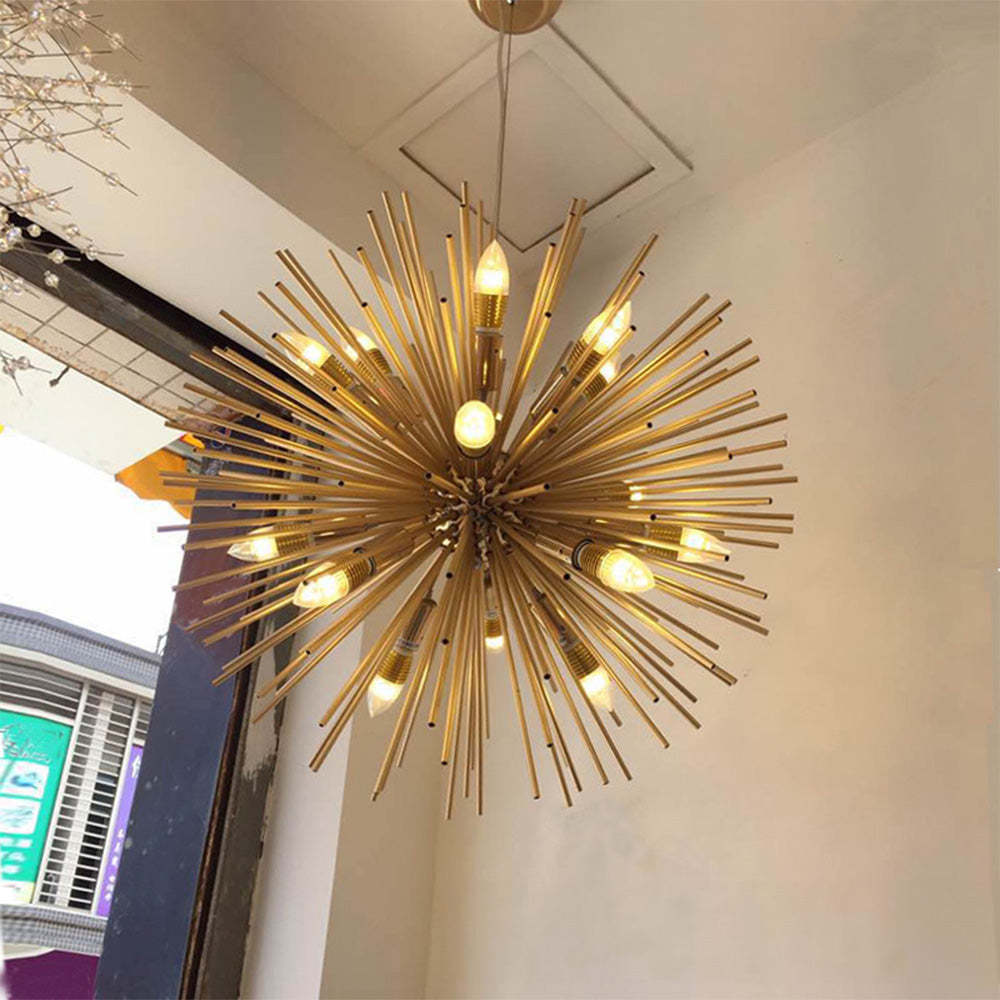 Modern Gold Multiple Heads Sputnik Chandeliers -Homdiy