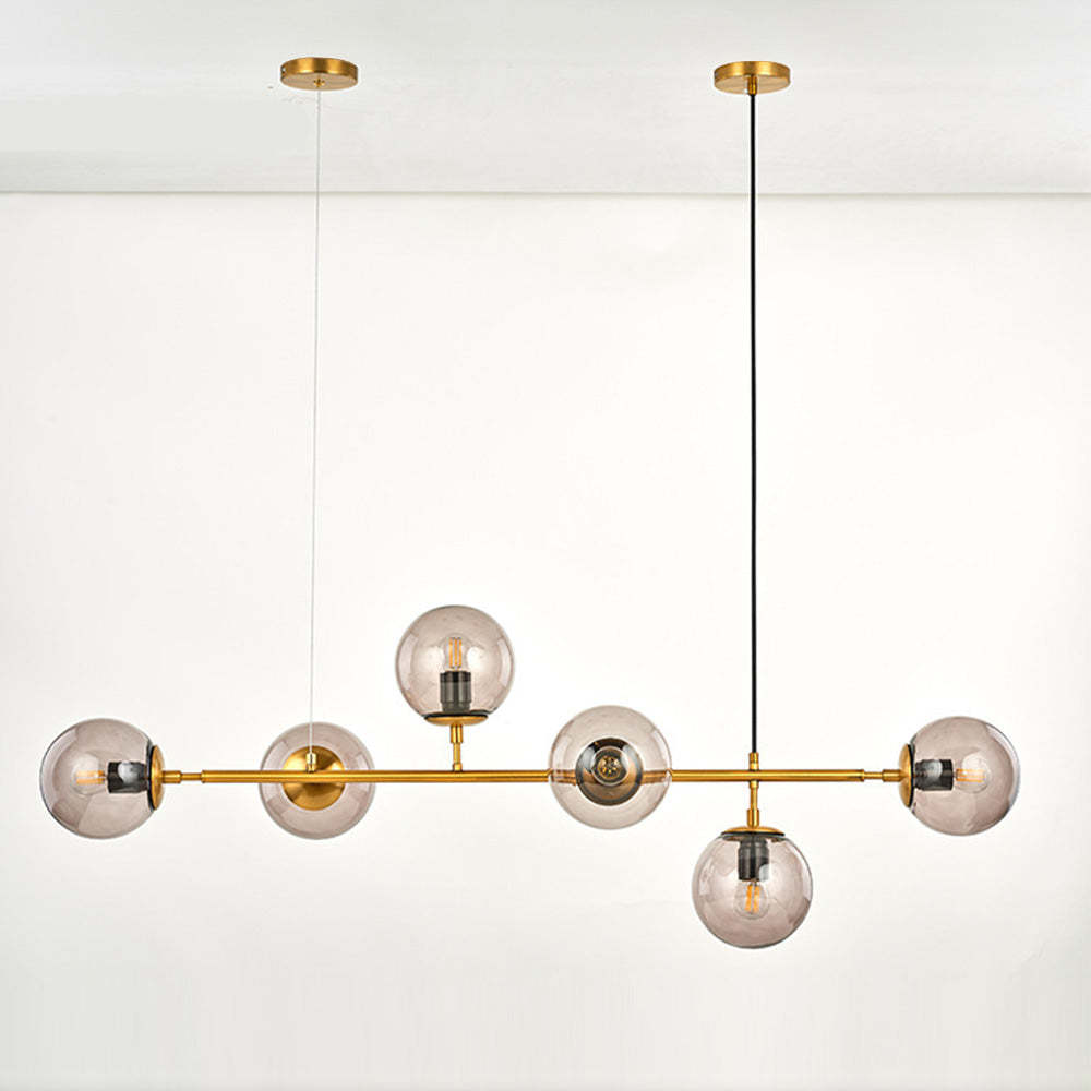 Nordic Long Metal Rod Chandelier -Homdiy