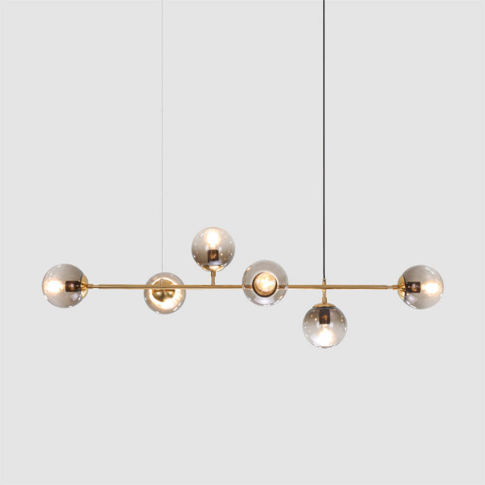 Nordic Long Metal Rod Chandelier -Homdiy