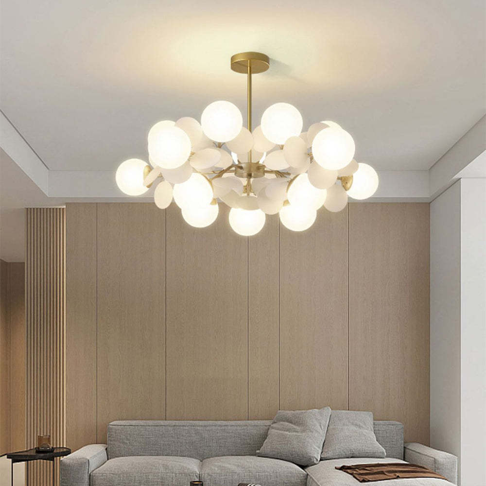 Design Multicolored Flower Branch Chandelier for Living Room -Homdiy