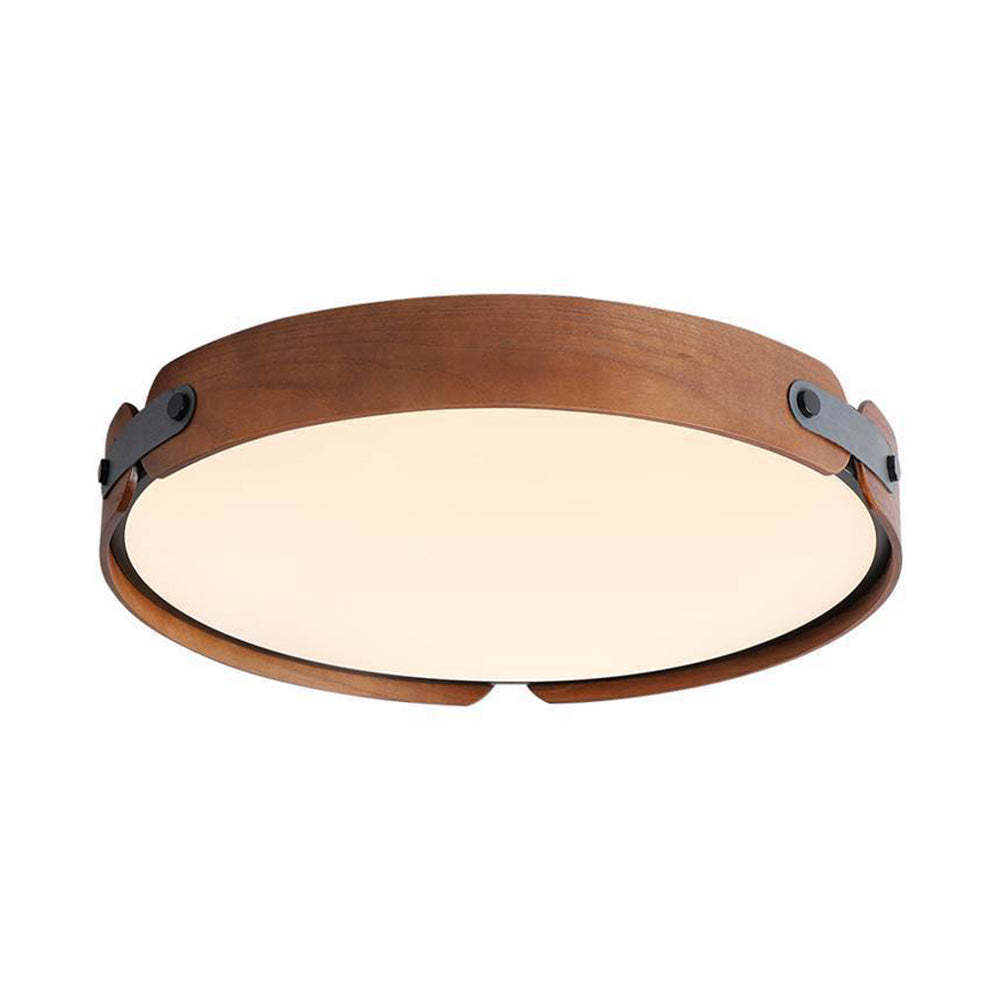 Mid-Century Wood Dome Ceiling Lamp -Homdiy