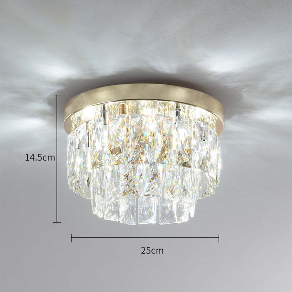 Vintage Elegance Glass Tassel Ceiling Lamp -Homdiy