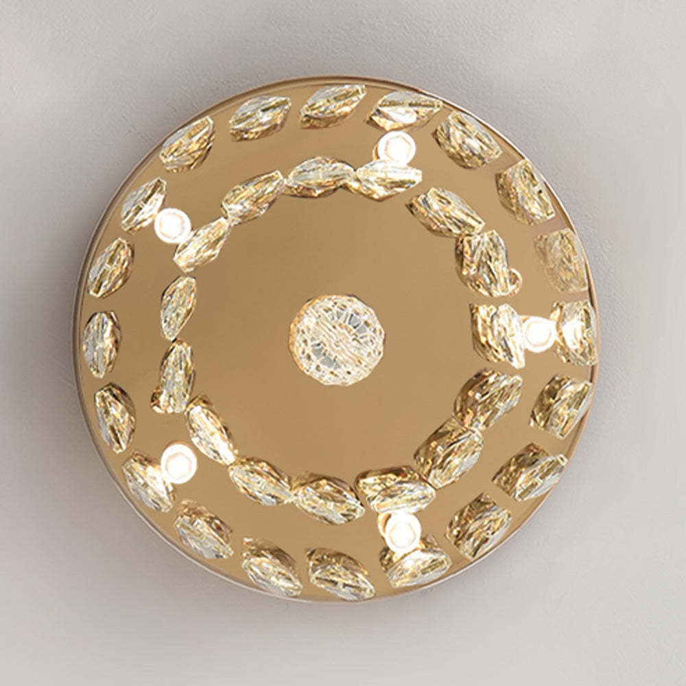 Vintage Elegance Glass Tassel Ceiling Lamp -Homdiy