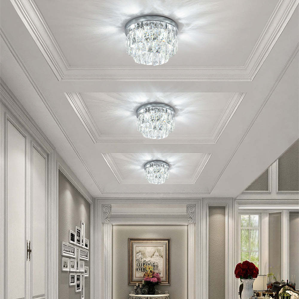 Vintage Elegance Glass Tassel Ceiling Lamp -Homdiy