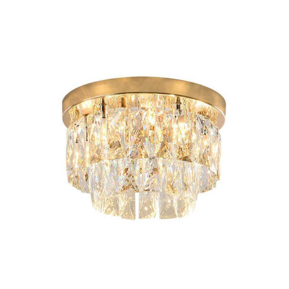 Vintage Elegance Glass Tassel Ceiling Lamp -Homdiy
