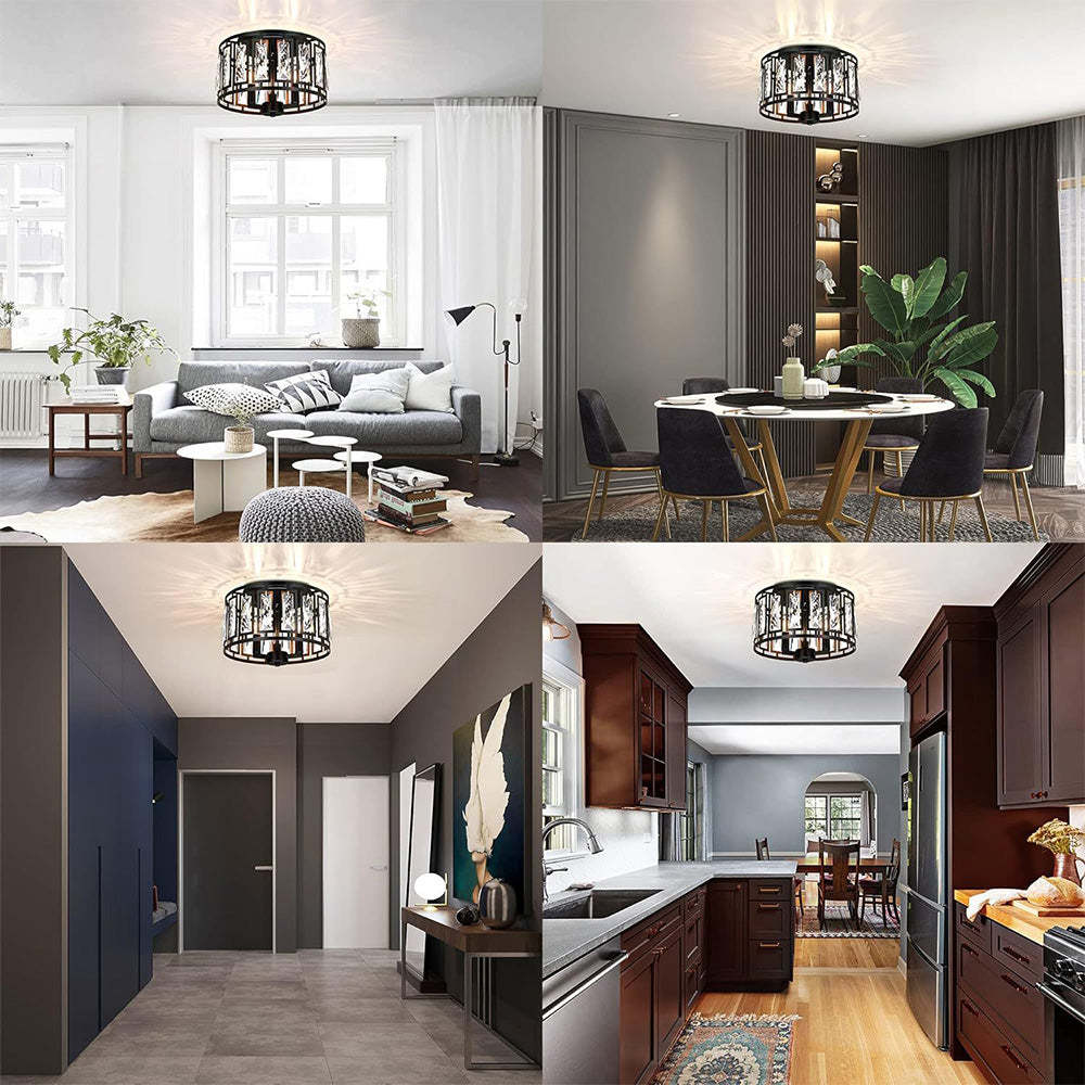 Industrial Entrance Light Crystal Ceiling Light -Homdiy