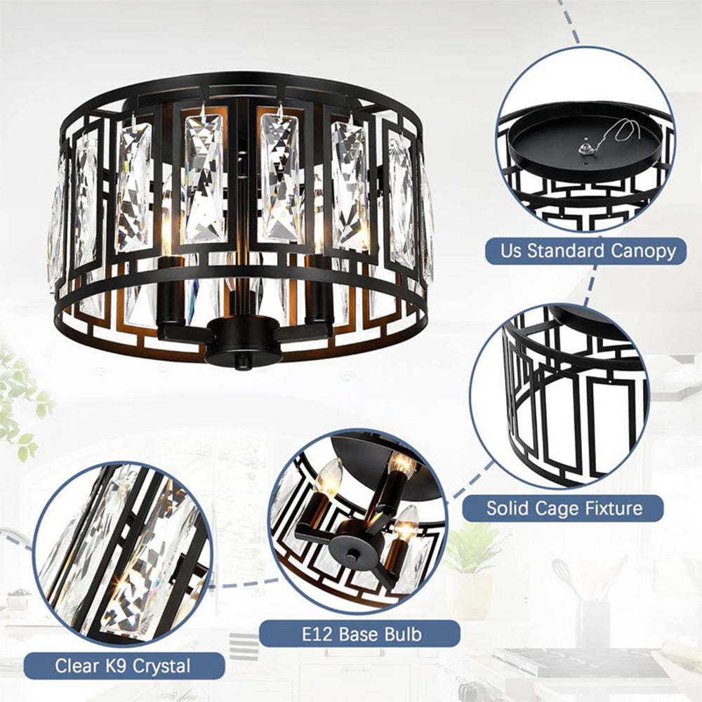 Industrial Entrance Light Crystal Ceiling Light -Homdiy