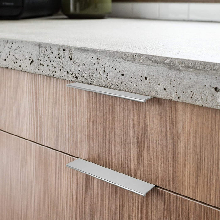 Black Kitchen Cabinet Finger Edge Drawer Pulls -Homdiy