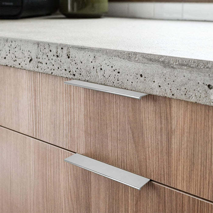 Black Kitchen Cabinet Finger Edge Drawer Pulls -Homdiy
