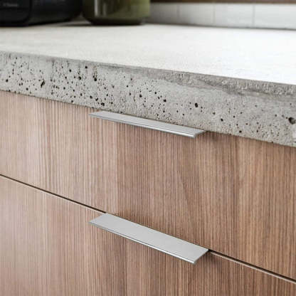 Black Kitchen Cabinet Finger Edge Drawer Pulls -Homdiy