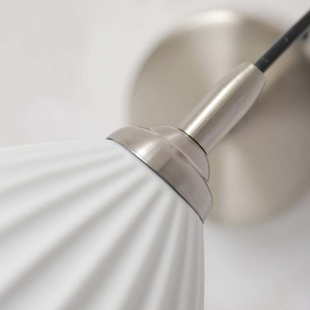 Modern Ceramic Ribbed Wall Light -Homdiy