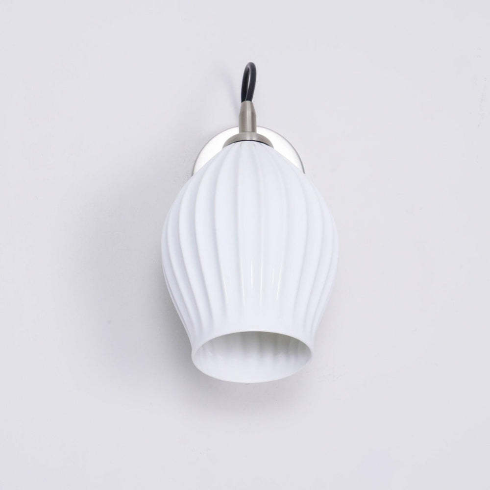 Modern Ceramic Ribbed Wall Light -Homdiy