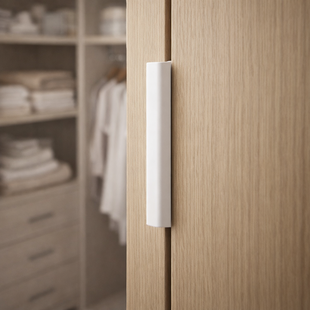 Modern Colorful Aluminum Edge Pulls for Kitchen Drawers