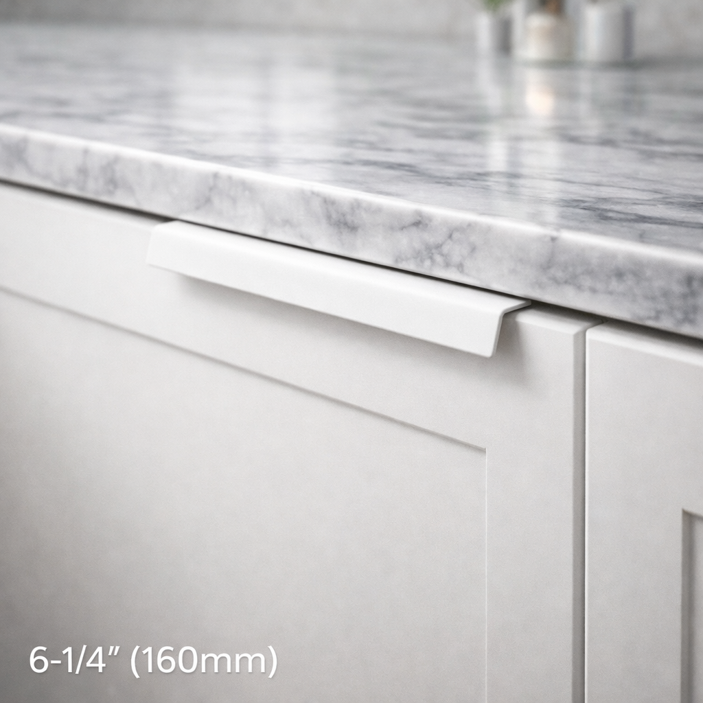 Modern Colorful Aluminum Edge Pulls for Kitchen Drawers