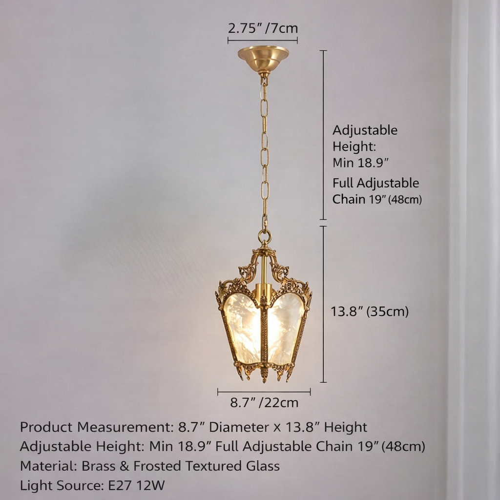 Antique Empire Art Decor Vintage Pendant Lamp