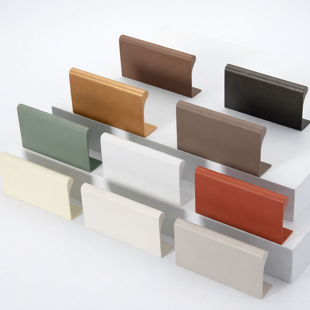 Minimalism Colorful Aluminum Edge Drawer Pulls