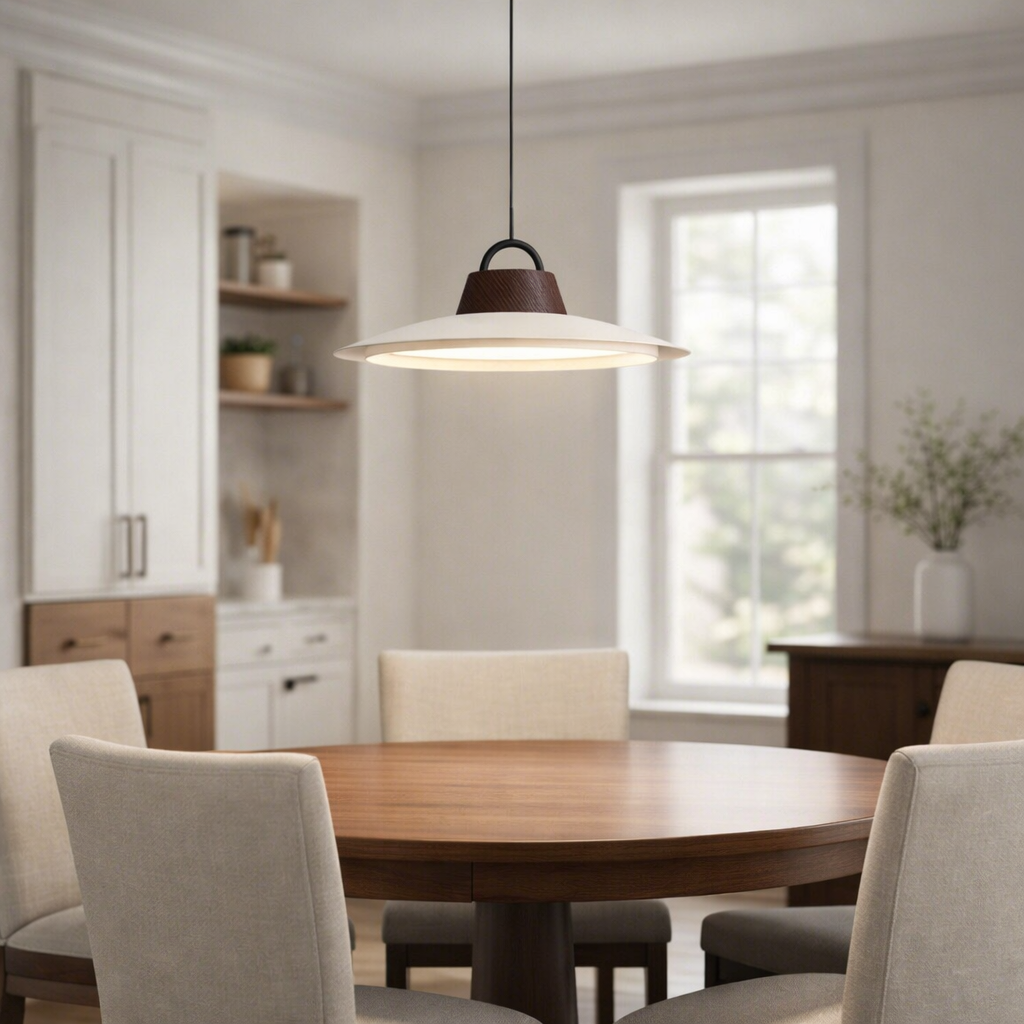 Minimalism Acrylic LED White Pendant Light For Dining Room