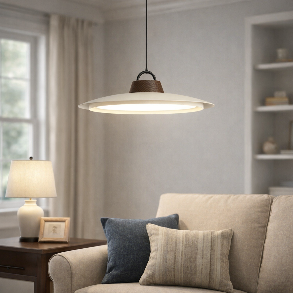 Minimalism Acrylic LED White Pendant Light For Dining Room