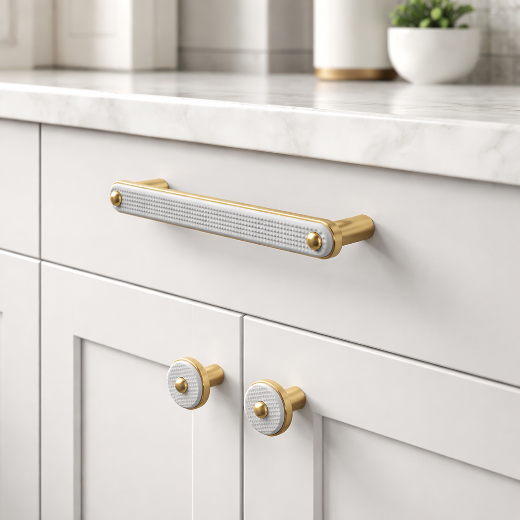Modern Decorative Kitchen White Drawer Pull Cabinet